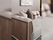 Harmony 4-pieces (1 Four Seater Chester Sofa & 1 Four Seater Sofa & 2 Chair) Livingroom in Cream - 200-GAB-HAR-44C11