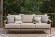 Harmony Headlands Outdoor Sofa and Loveseat in Natural/Gray - PKG024571