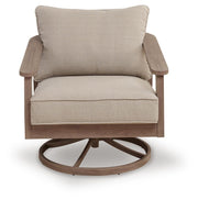 Harmony Headlands Outdoor Sofa with 2 Lounge Chairs in Natural/Gray - PKG024573