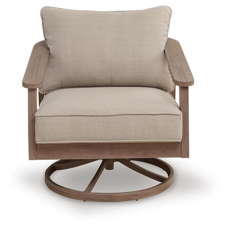 Harmony Headlands Outdoor Sofa with 2 Lounge Chairs in Natural/Gray - PKG024573