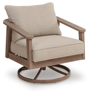 Harmony Headlands Outdoor Sofa with 2 Lounge Chairs in Natural/Gray - PKG024573