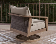 Harmony Headlands Outdoor Sofa with 2 Lounge Chairs in Natural/Gray - PKG024573
