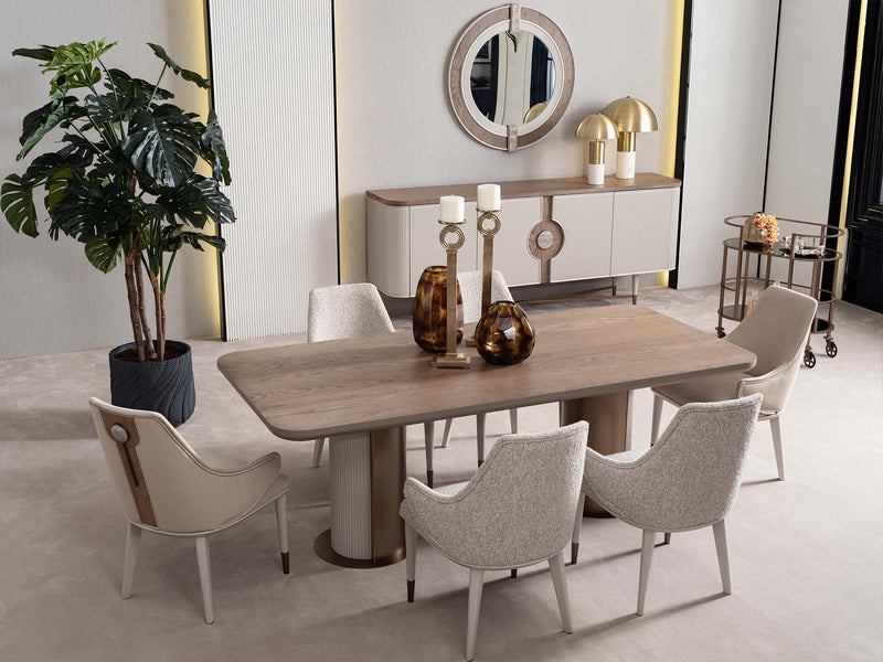 Harmony Lux Dining Chair (2 PCS) in Cream - 200-GAB-HAR-DT-L-2