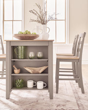Harperfeld Natural/Gray Counter Height Dining Table - PCD403-13