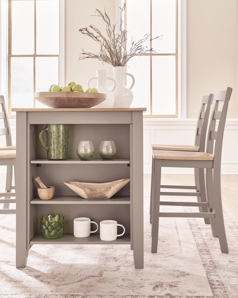 Harperfeld Natural/Gray Counter Height Dining Table - PCD403-13