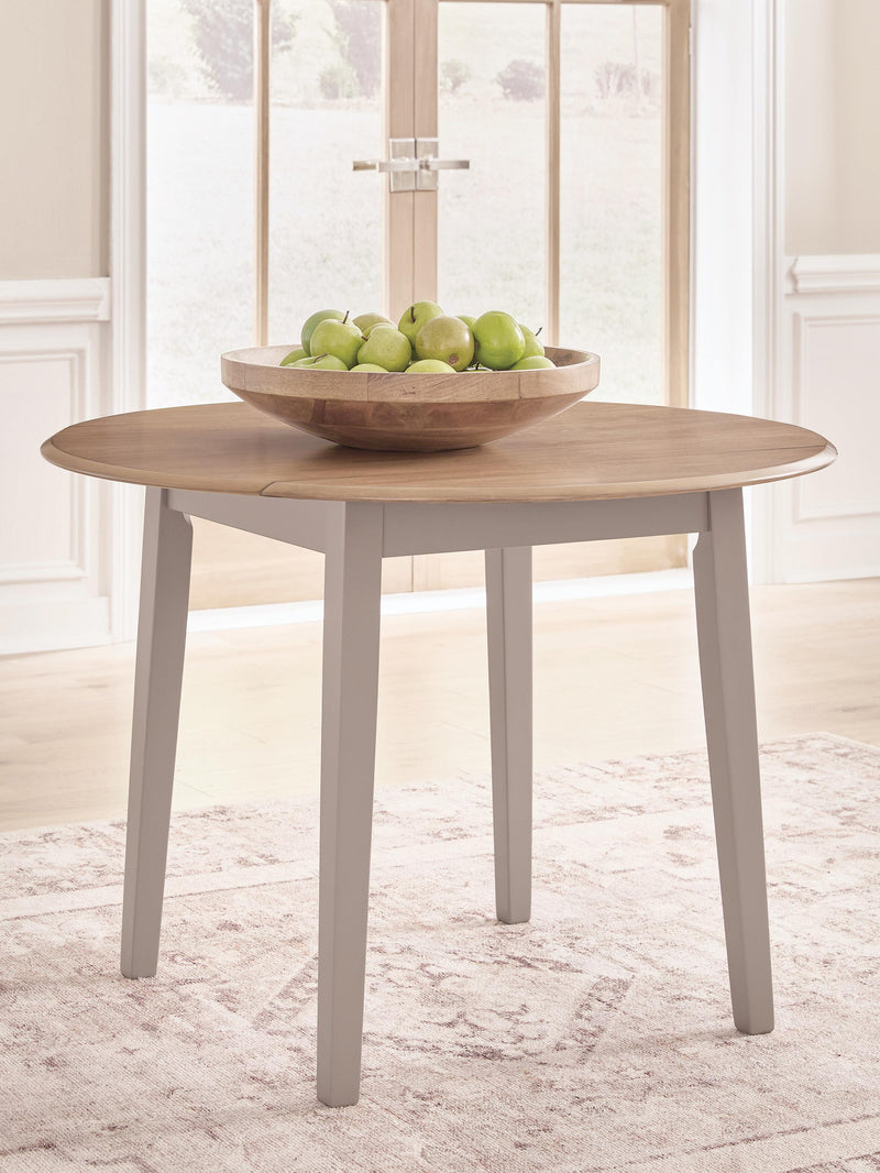 Harperfeld Natural/Gray Dining Drop Leaf Table - PCD403-15
