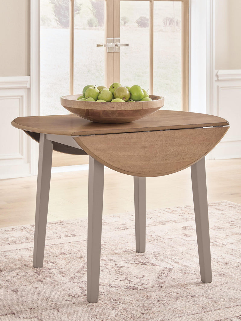 Harperfeld Natural/Gray Dining Drop Leaf Table - PCD403-15