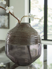 Harpwick Metallic Gray Vase - A2000725