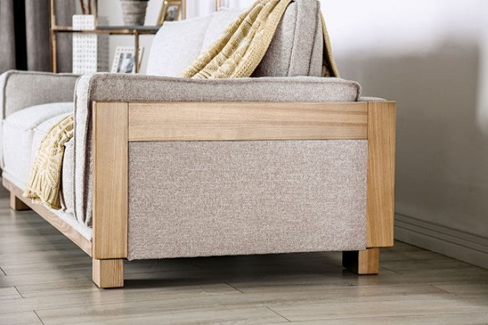 Harstad Light Brown/Natural Loveseat - CM9983LB-LV