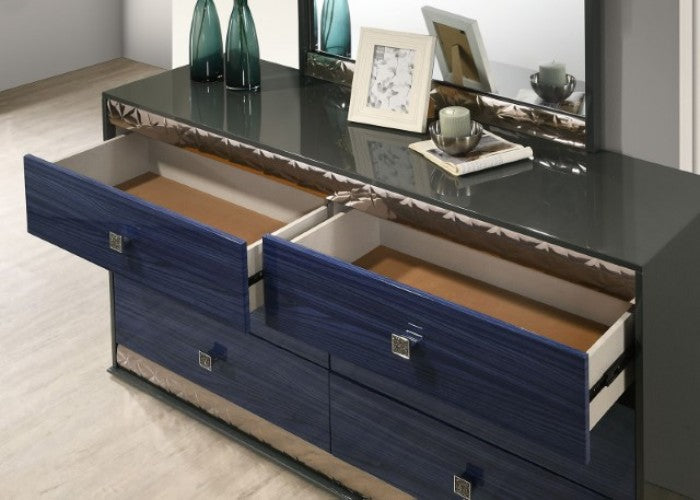 Hartlepool Ash Gray/Indigo Blue Dresser - FM7250BL-D
