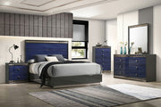 Hartlepool Ash Gray/Indigo Blue Mirror - FM7250BL-M
