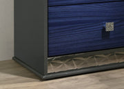 Hartlepool Ash Gray/Indigo Blue Nightstand - FM7250BL-N