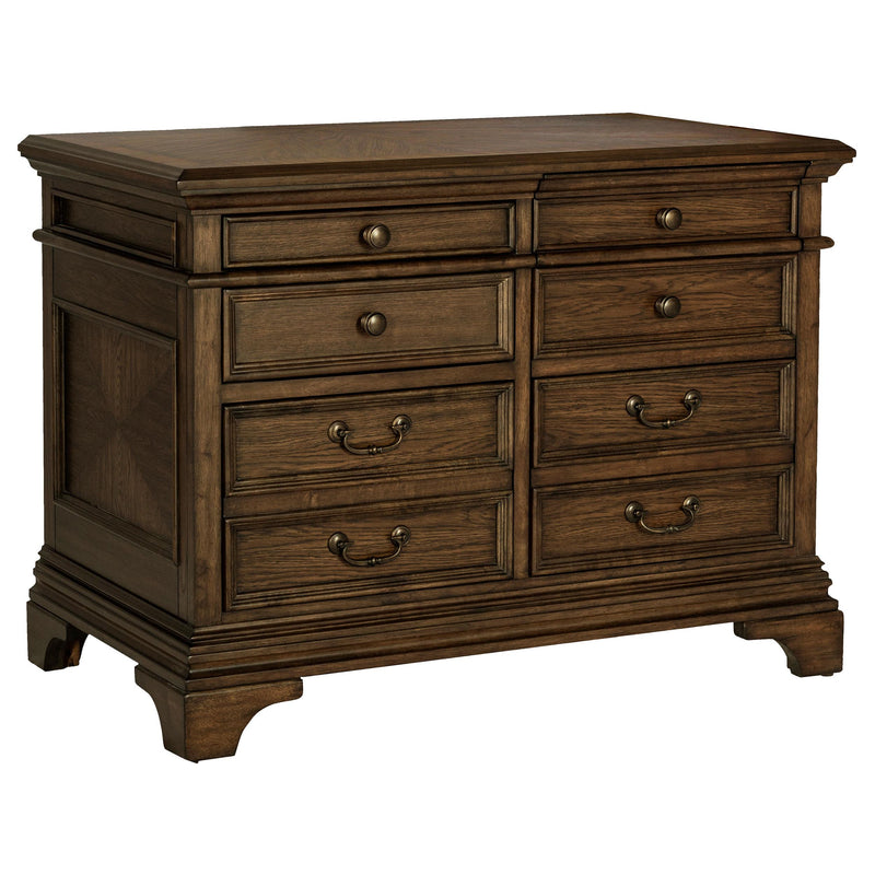 Hartshill 5-drawer Home Office File Cabinet Burnished Oak - 881284