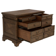 Hartshill 5-drawer Home Office File Cabinet Burnished Oak - 881284