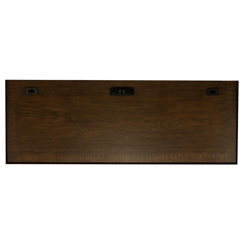 Hartshill 66-inch 5-drawer Credenza Office Desk Burnish Oak - 881282