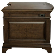 Hartshill 72-inch 7-drawer Executive Desk Burnished Oak - 881281