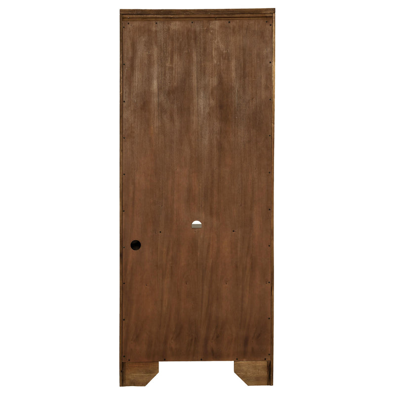 Hartshill 78-inch 3-shelf Cabinet Bookcase Burnished Oak - 881286