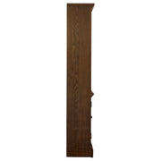 Hartshill 78-inch 3-shelf Cabinet Bookcase Burnished Oak - 881286