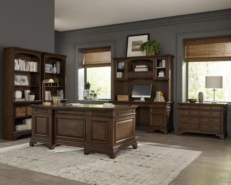 Hartshill 78-inch 5-shelf Bookcase Burnished Oak - 881285
