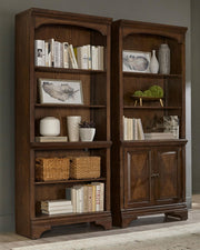 Hartshill 78-inch 5-shelf Bookcase Burnished Oak - 881285