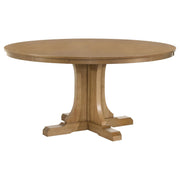 Hartville 5-piece Round Dining Table Set Natural Light Brown - 109460-S5