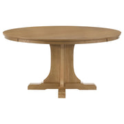 Hartville 60-inch Round Dining Table Natural Light Brown - 109460