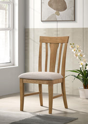 Hartville Dining Side Chair Natural Light Brown (Set of 2) - 109462