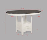 Hartwell Chalk Gray Counter Height Dining Set - Gate FurnitureCounter Height Set