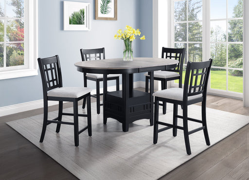 Hartwell Light Gray Counter Height Dining Set - Gate FurnitureCounter Height Set