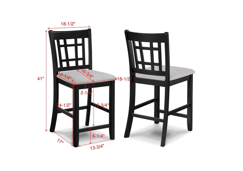 Hartwell Light Gray Counter Height Dining Set - Gate FurnitureCounter Height Set