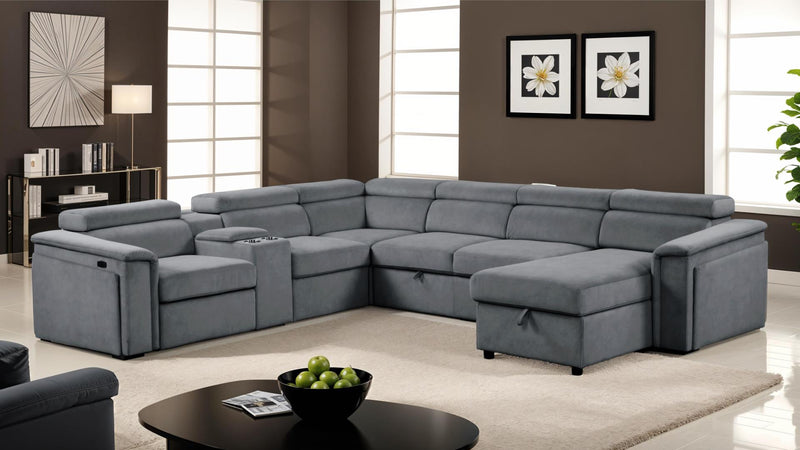 Harvey Sectional Sofa Gray - Harvey Sectional Sofa Gray