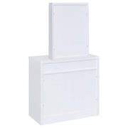 Harvey Vanity Set with Lift-Top Stool White - 300290