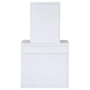 Harvey Vanity Set with Lift-Top Stool White - 300290