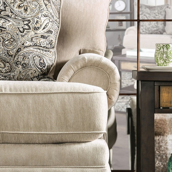 Hatfield Cream Loveseat - SM5158-LV
