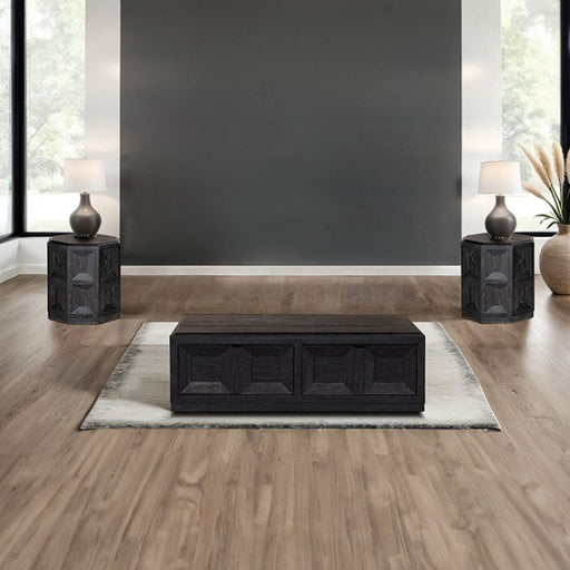 Hatton Cross Black End Table - FM49011BK-E