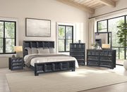 Hatton Cross Weathered Black Chest - FM79011BK-C