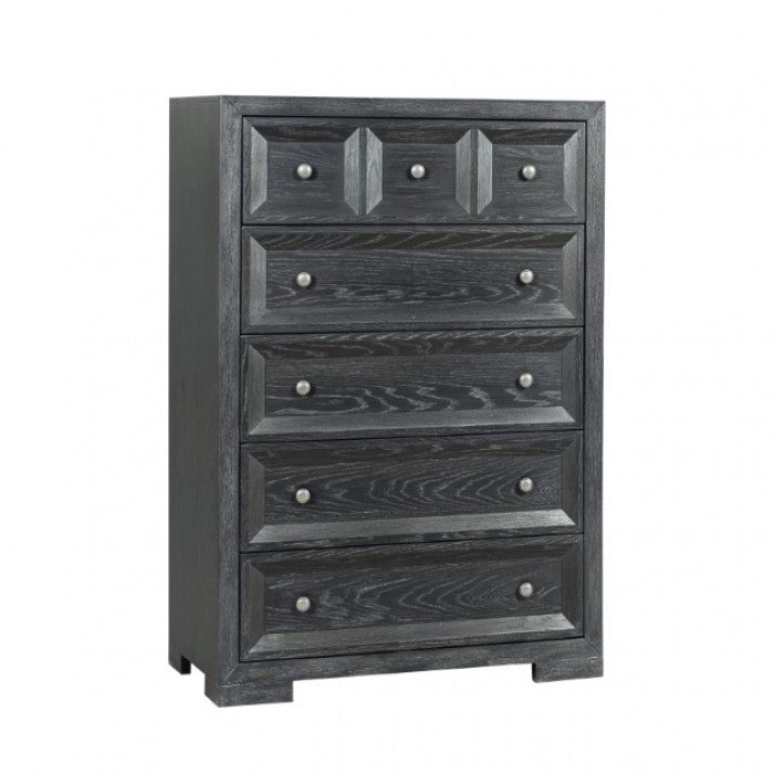 Hatton Cross Weathered Black Chest - FM79011BK-C