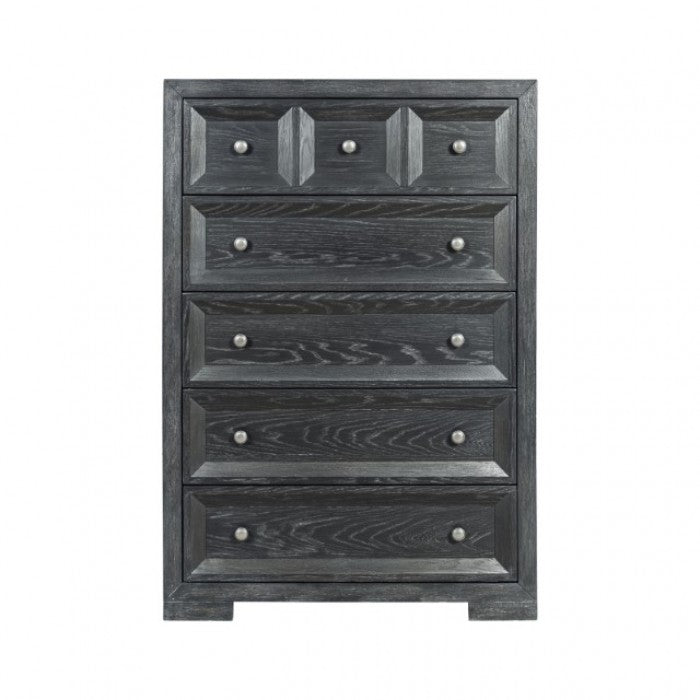 Hatton Cross Weathered Black Chest - FM79011BK-C