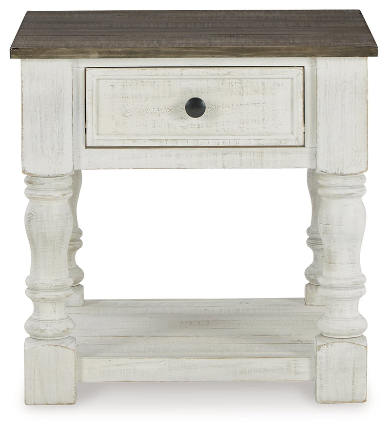Havalance Coffee Table with 2 End Tables in White/Gray - PKG013789