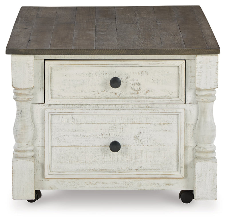 Havalance Coffee Table with 2 End Tables in White/Gray - PKG013789