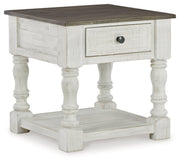 Havalance Coffee Table with 2 End Tables in White/Gray - PKG013789