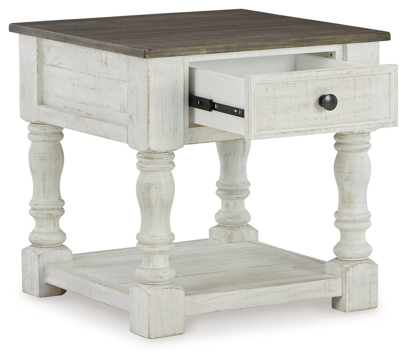 Havalance Coffee Table with 2 End Tables in White/Gray - PKG013789