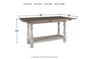 Havalance Gray/White Sofa/Console Table - Gate FurnitureSofa Table