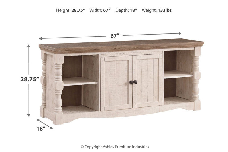 Havalance Two - tone 67" TV Stand - Gate FurnitureTV Stand
