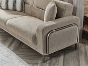 Havana 3-pieces (Sofa & Loveseat & Chair) Livingroom in Light Grey - 200-SER-HAV-PINAR21-321