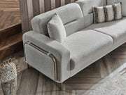 Havana Convertible Loveseat in Light Grey - 200-SER-HAV-PINAR21-2
