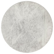 Haven Round Genuine White Marble Top Coffee Table Black - 706208