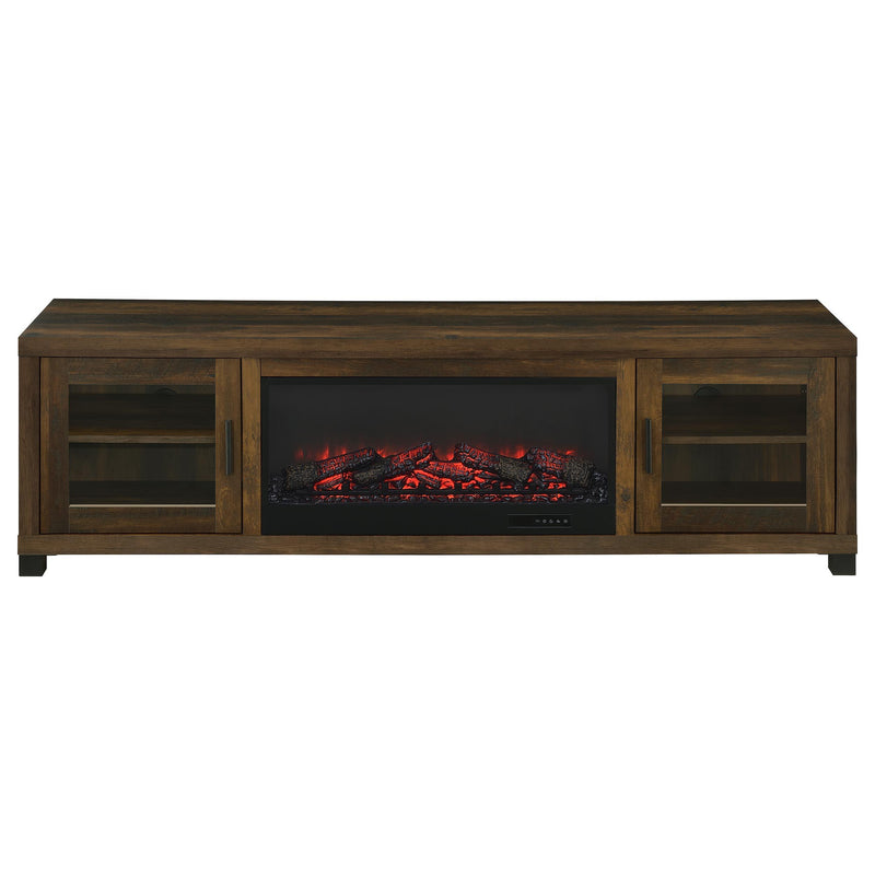 Havering 71-inch TV Stand Fireplace Media Console Dark Pine - 722873