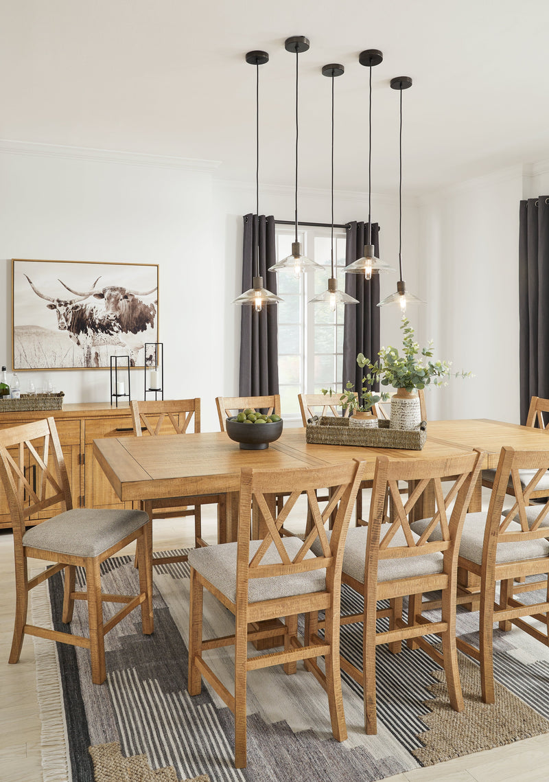 Havonplane Brown Counter Height Dining Extension Table - D773-32