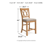 Havonplane Counter Height Dining Table and 8 Barstools in Brown - Gate FurniturePreSet